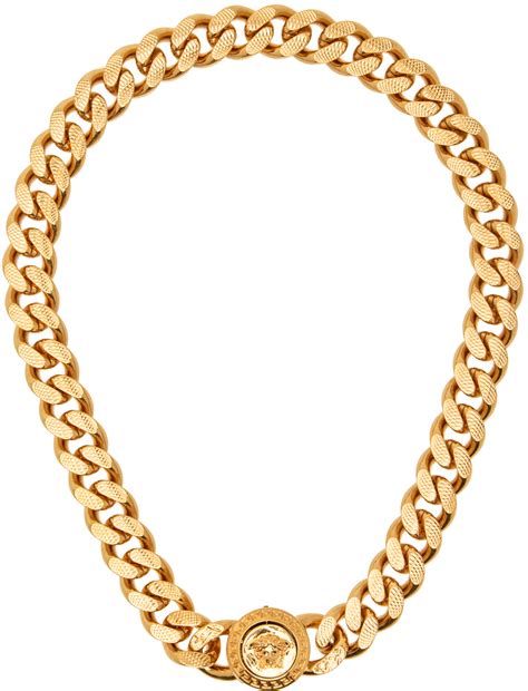 versace choker gold|Versace gold necklace.